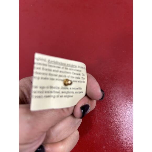 Hummingbird Handpainted Brooch Pin Vintage Artsy‎ Gift Handmade - Picture 2 of 5